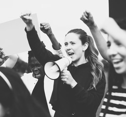 Group of female activists is protesting