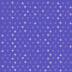 Abstract seamless geometric pattern fashion design print triangle color. Vector illustration. 