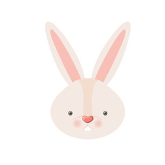 rabbit head isolated icon