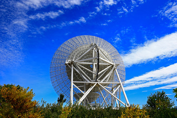 The observatory radio telescope