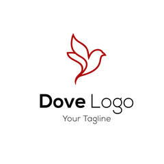 Pigeon logo stock vector