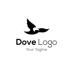Obraz premium Pigeon logo stock vector