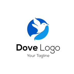 Pigeon logo stock vector