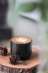 Obraz na płótnie Canvas Hot Coffee Latte