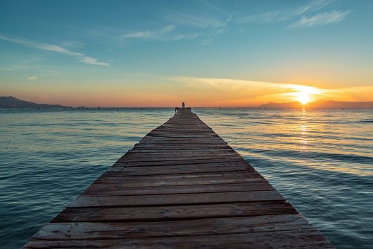 romantic pier at muro beach 