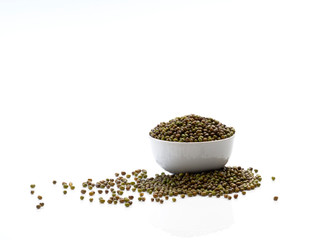 The mung beans in bowl