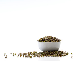 The mung beans in bowl