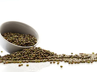 The mung beans in bowl