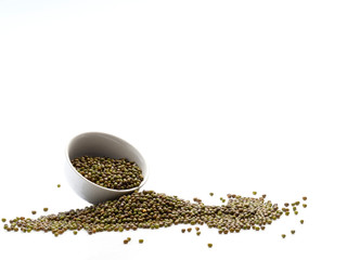 The mung beans in bowl