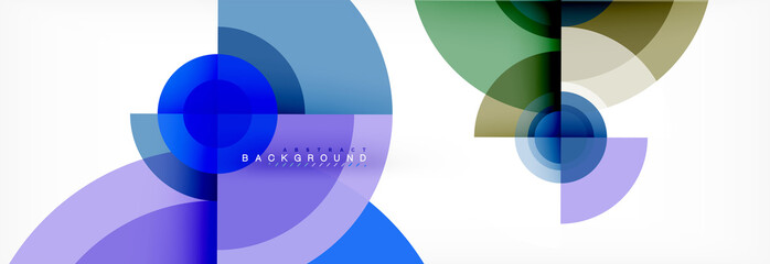 Fototapeta premium Geometric circle abstract background, creative geometric wallpaper.