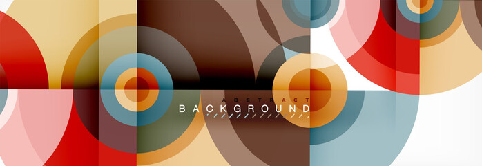 Geometric circle abstract background, creative geometric wallpaper.