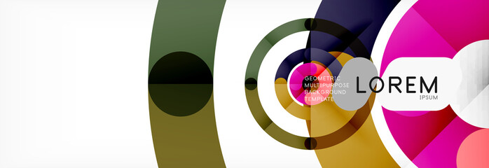 Obraz premium Circular lines design background