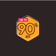 Discount up to 90% off Label Vector Template Design Illustration