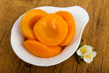 Canned peaches