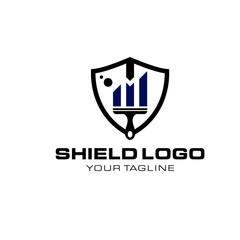 Abstract Shield Logo Template 