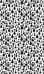 Lava Blob seamless pattern bw