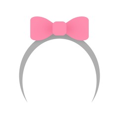 リボンのついたヘアバンド