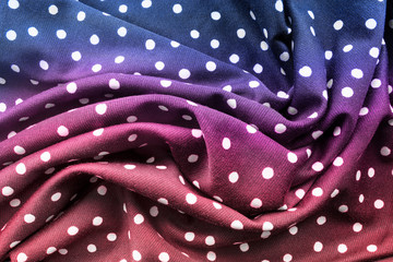Colorful draped cloth