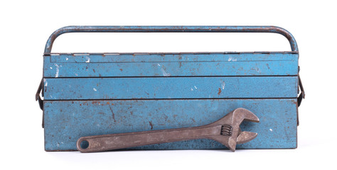 Old metal toolbox