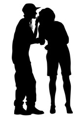 Beauty young girl in dress on white background