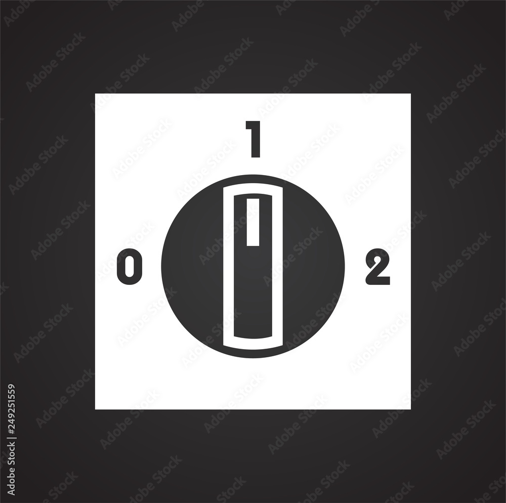 Fototapete Electric ware icon on black background for graphic and web design, Modern simple vector sign. Internet concept. Trendy symbol for website design web button or mobile app