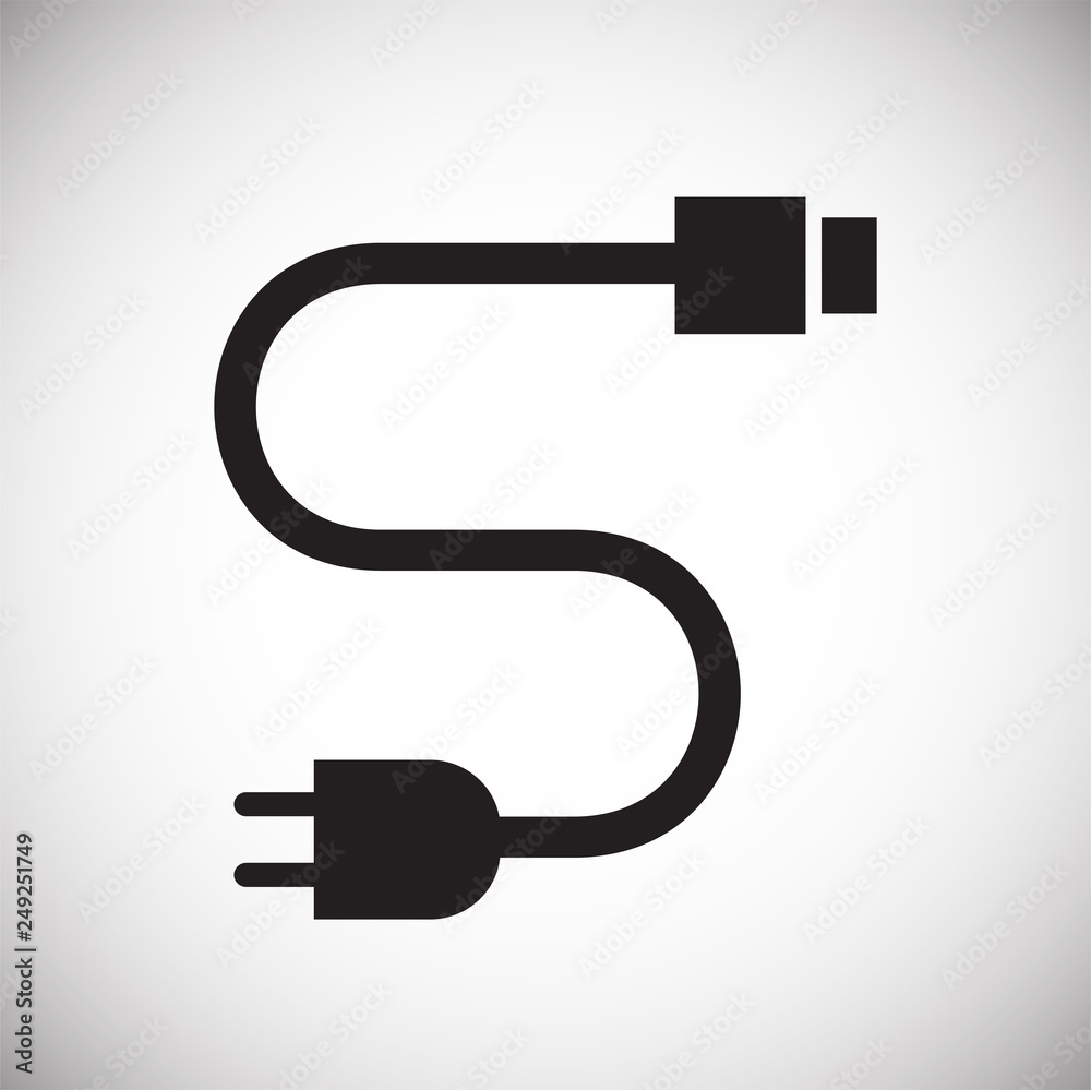 Fototapete Electric ware icon on white background for graphic and web design, Modern simple vector sign. Internet concept. Trendy symbol for website design web button or mobile app