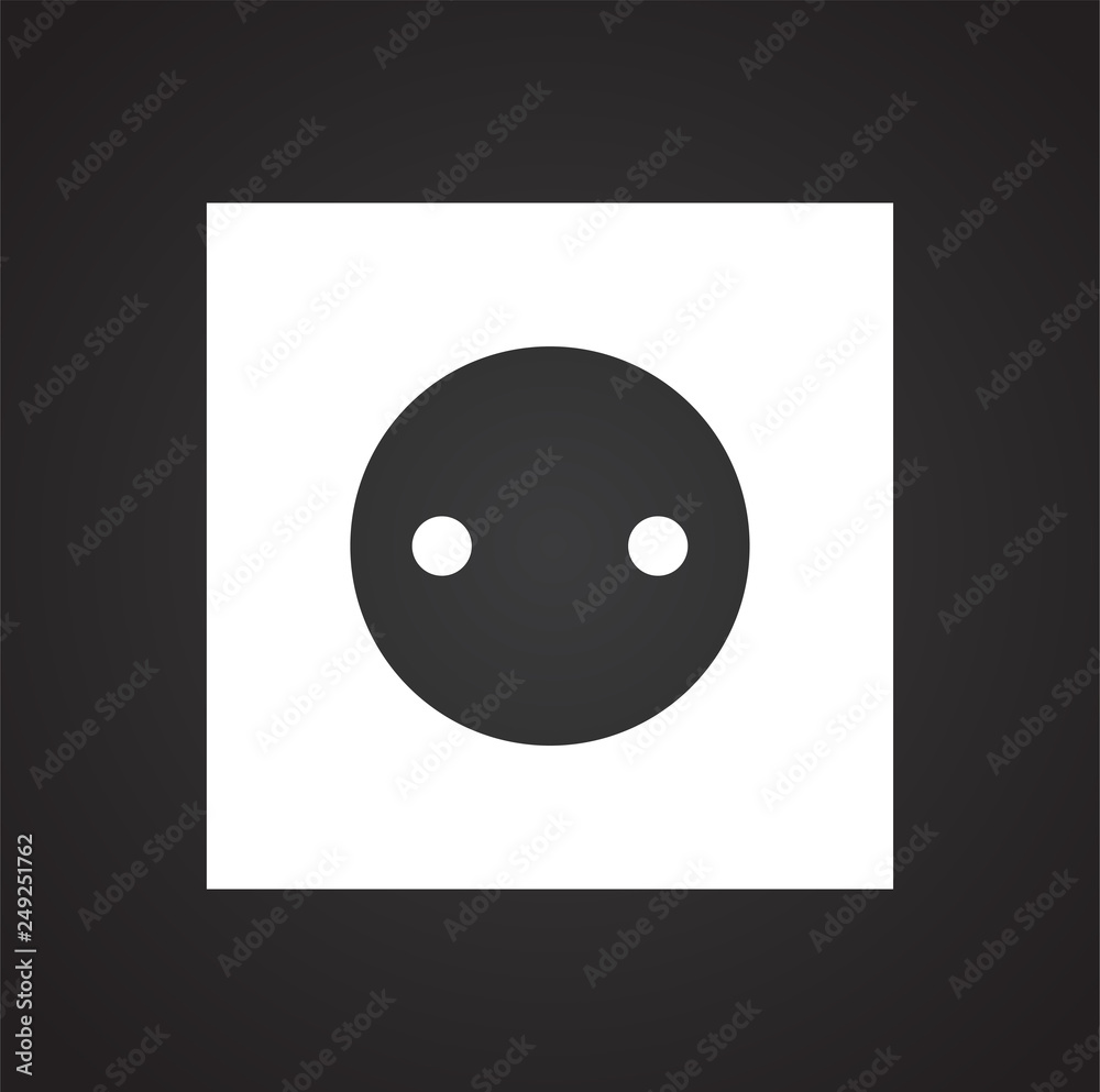 Fototapete Electric ware icon on black background for graphic and web design, Modern simple vector sign. Internet concept. Trendy symbol for website design web button or mobile app