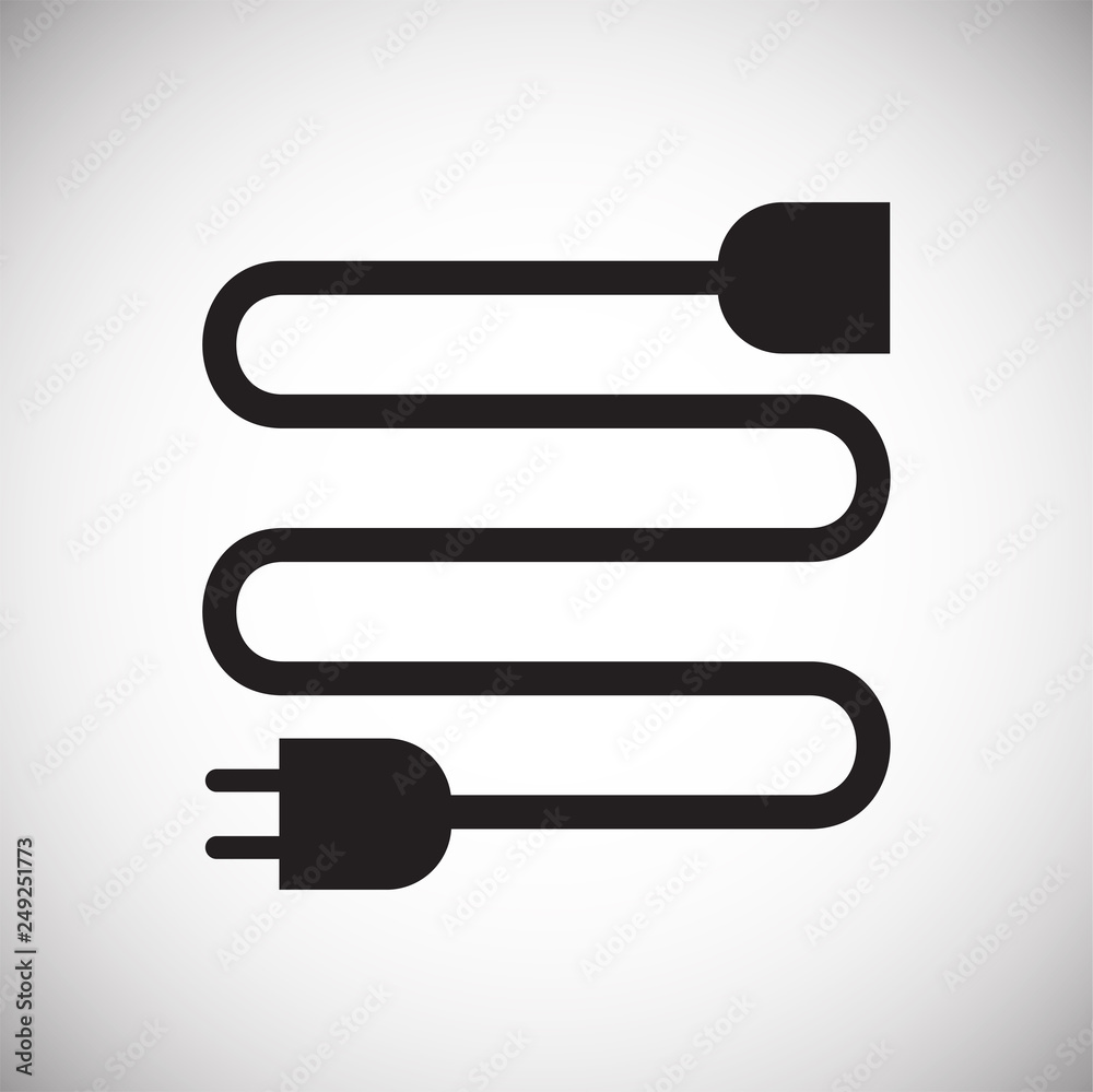 Fototapete Electric ware icon on white background for graphic and web design, Modern simple vector sign. Internet concept. Trendy symbol for website design web button or mobile app