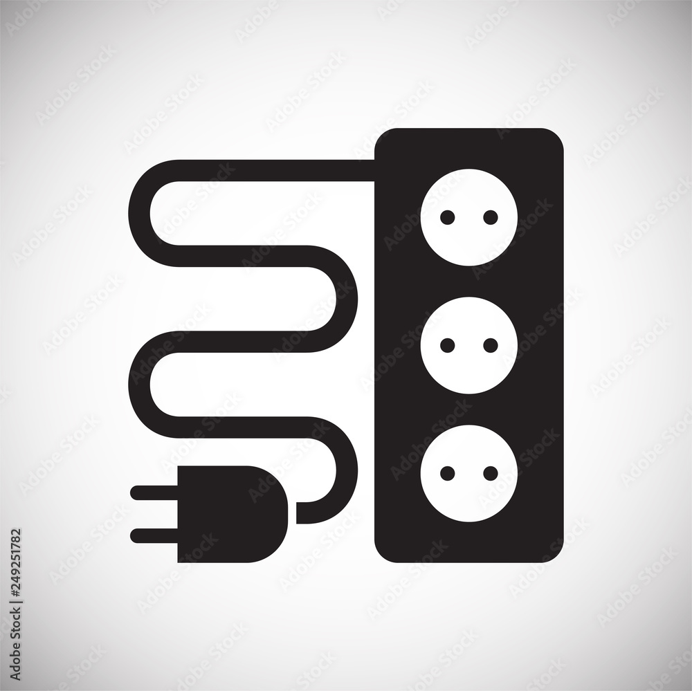 Fototapete Electric ware icon on white background for graphic and web design, Modern simple vector sign. Internet concept. Trendy symbol for website design web button or mobile app