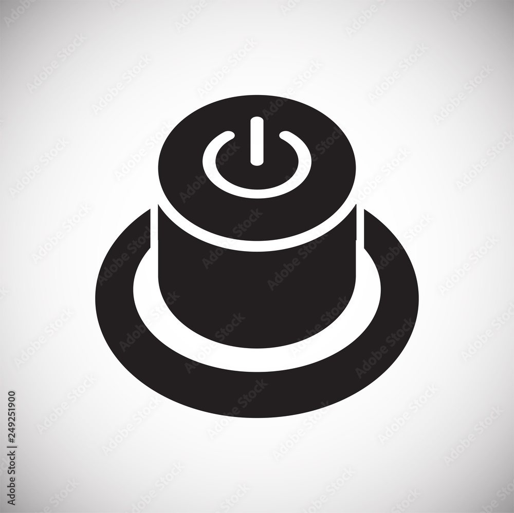 Fototapete Electric ware icon on white background for graphic and web design, Modern simple vector sign. Internet concept. Trendy symbol for website design web button or mobile app