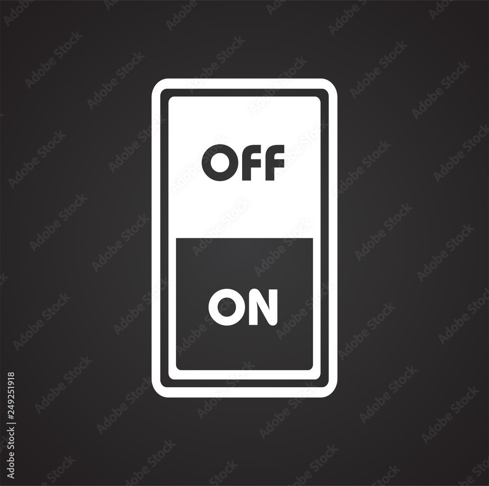 Fototapete Electric ware icon on black background for graphic and web design, Modern simple vector sign. Internet concept. Trendy symbol for website design web button or mobile app