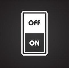 Electric ware icon on black background for graphic and web design, Modern simple vector sign. Internet concept. Trendy symbol for website design web button or mobile app