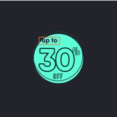 Discount up to 30% off Label Vector Template Design Illustration