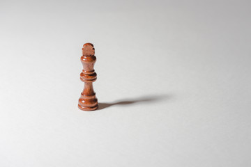 chess pieces on white background