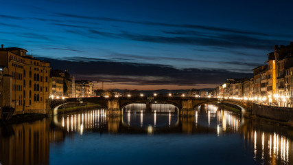 Obraz premium ponte vecchio at night