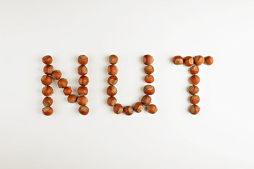 Pattern of nuts. The Word 
