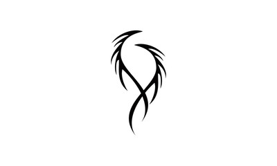 Fototapeta na wymiar abstract tattoo logo