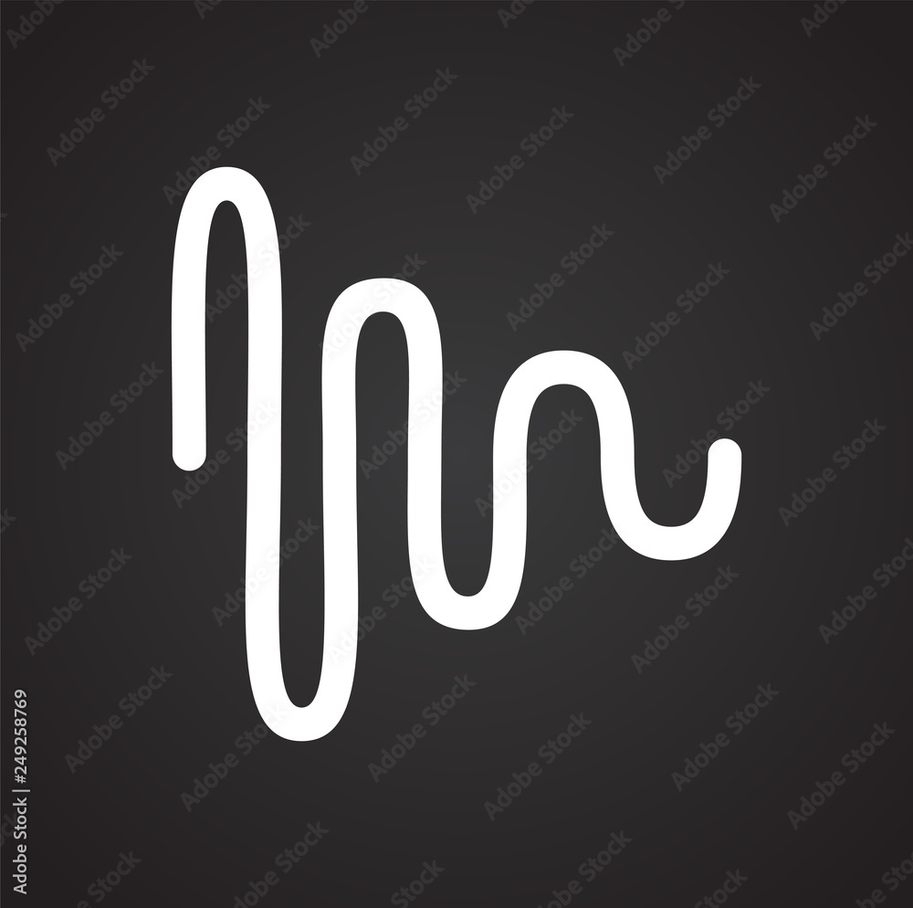 Poster equalizer icons on black background for graphic and web design, modern simple vector sign. internet 