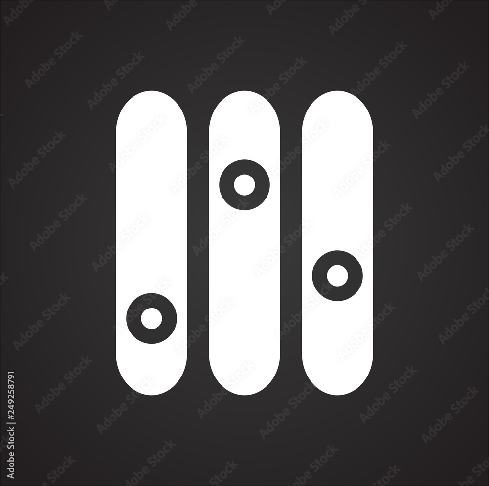 Poster equalizer icons on black background for graphic and web design, modern simple vector sign. internet 
