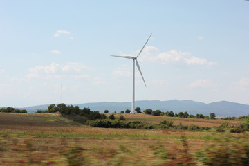 Fototapeta na wymiar Windmill for electric power production