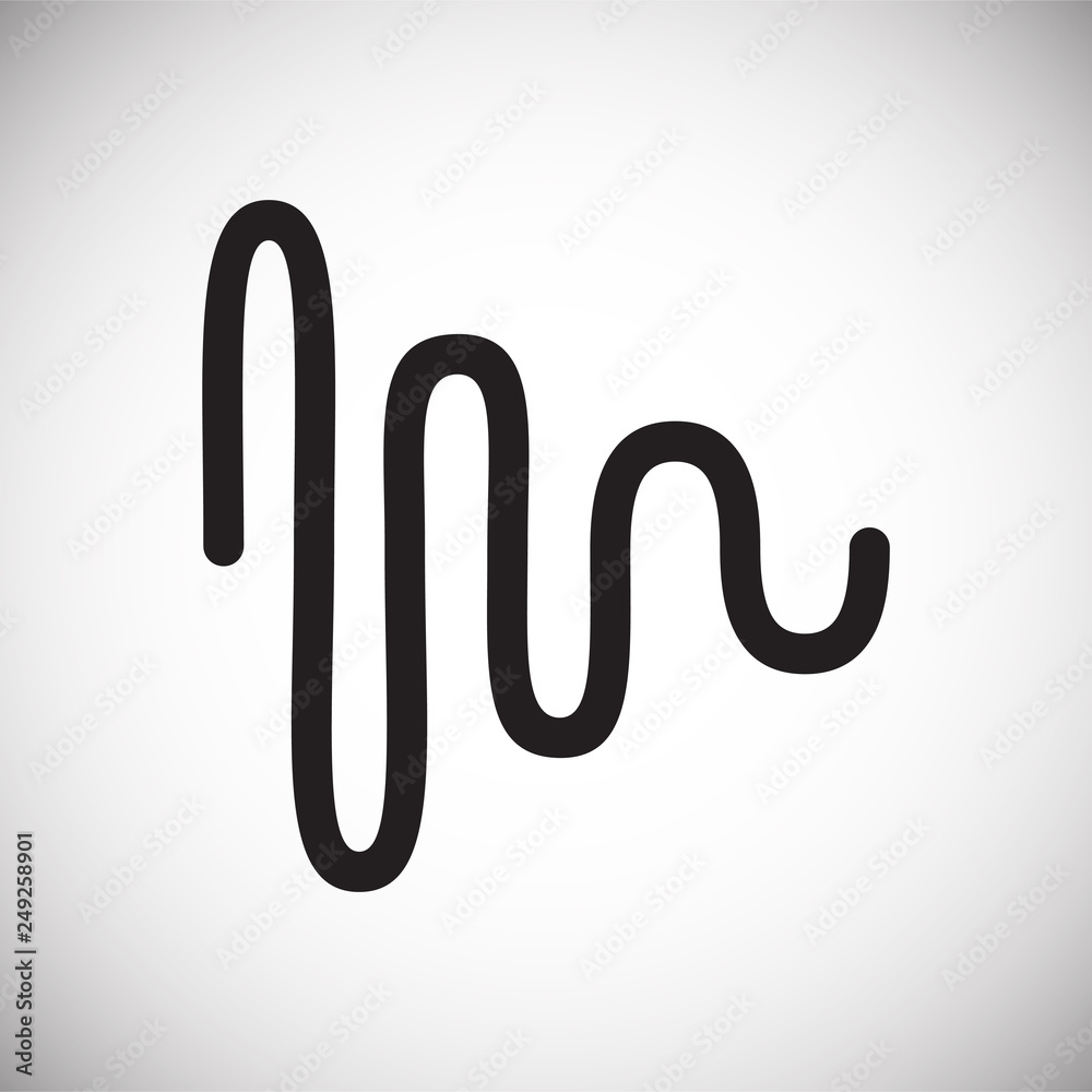 Poster equalizer icon on white background for graphic and web design, modern simple vector sign. internet c