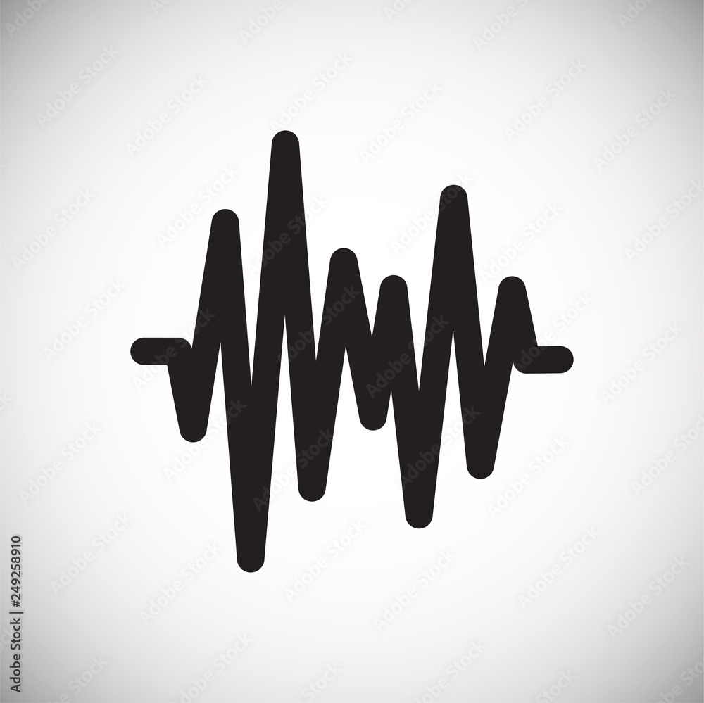 Poster equalizer icon on white background for graphic and web design, modern simple vector sign. internet c