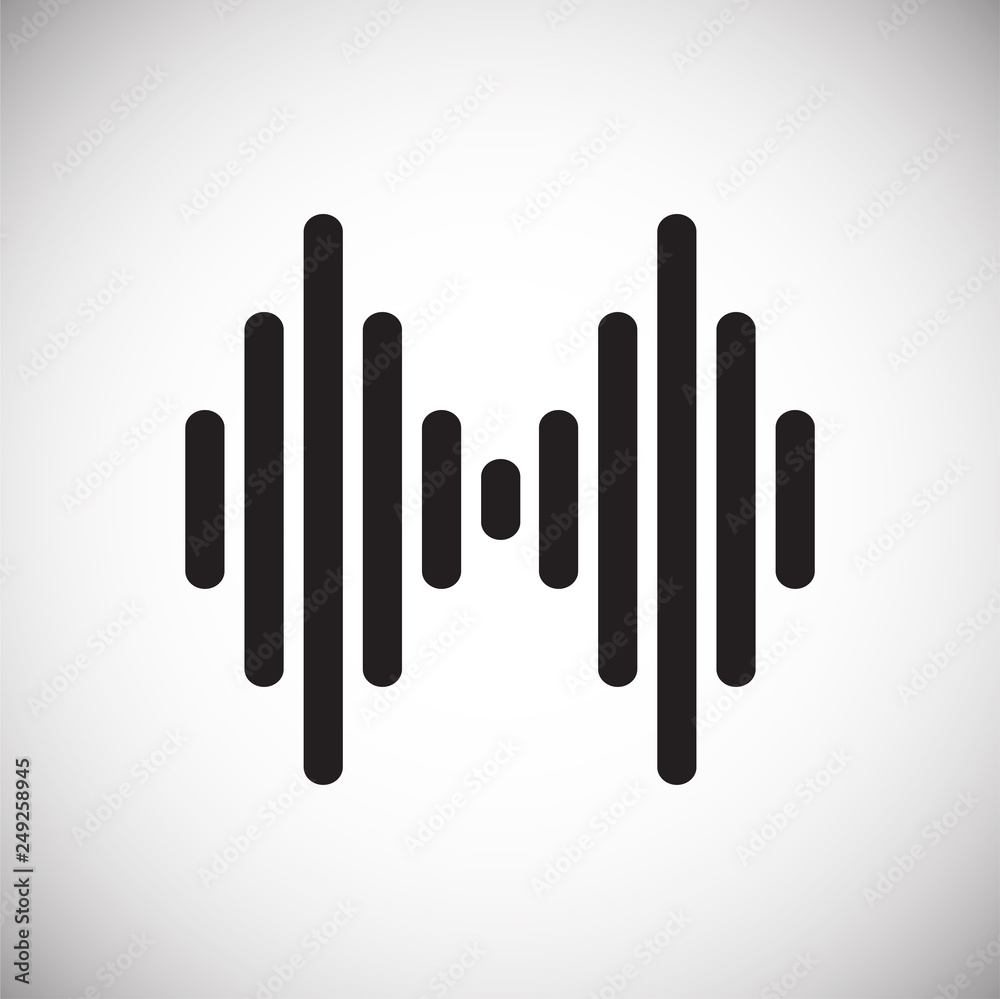 Poster equalizer icon on white background for graphic and web design, modern simple vector sign. internet c