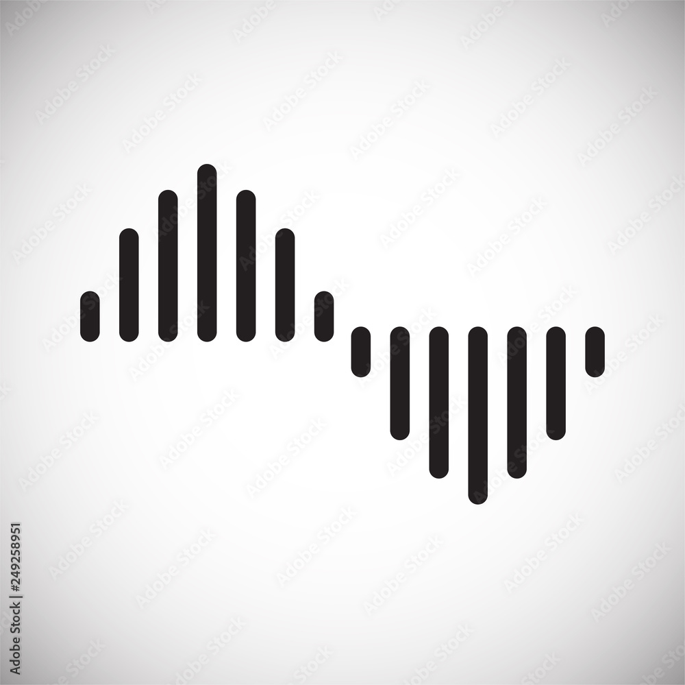 Poster equalizer icon on white background for graphic and web design, modern simple vector sign. internet c