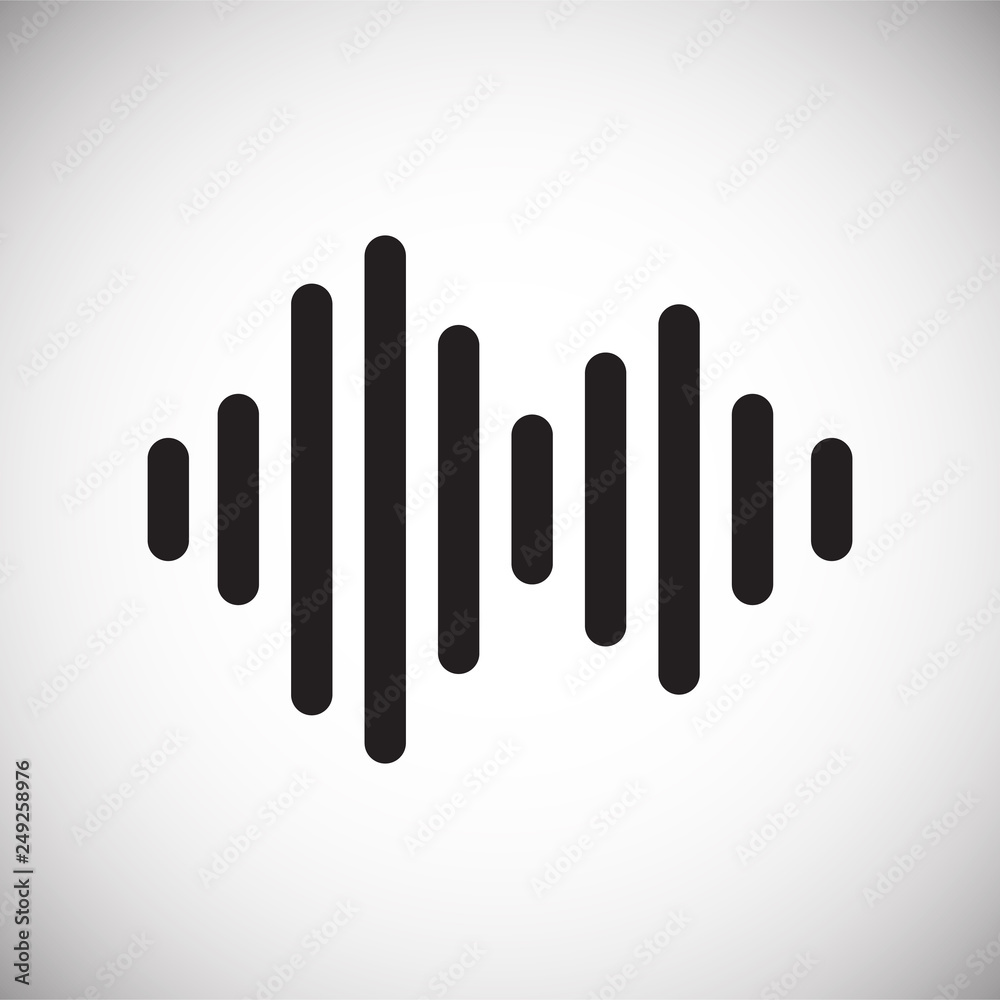 Poster equalizer icon on white background for graphic and web design, modern simple vector sign. internet c