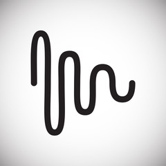 Equalizer icon on white background for graphic and web design, Modern simple vector sign. Internet concept. Trendy symbol for website design web button or mobile app