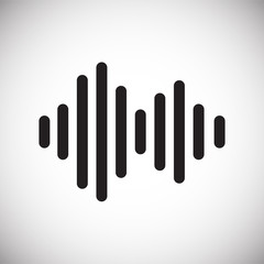 Equalizer icon on white background for graphic and web design, Modern simple vector sign. Internet concept. Trendy symbol for website design web button or mobile app