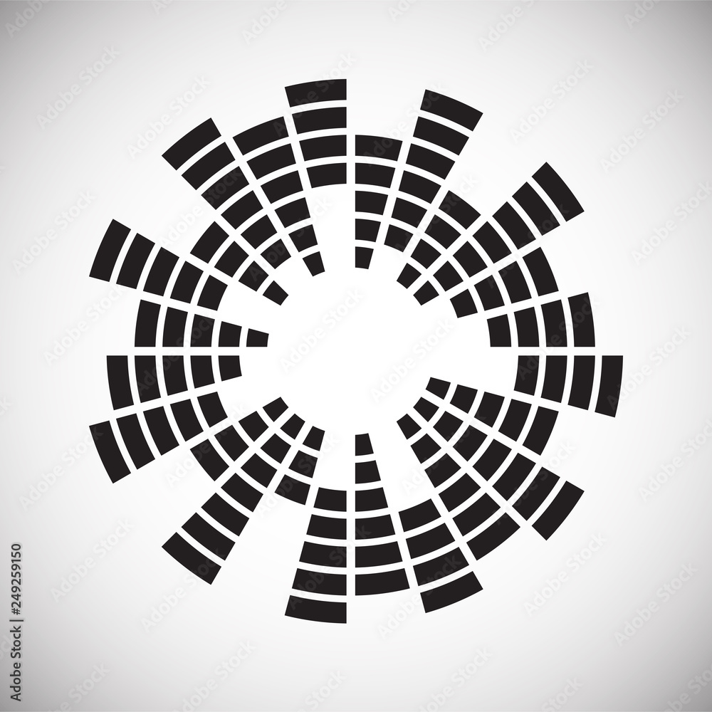 Poster equalizer icon on white background for graphic and web design, modern simple vector sign. internet c