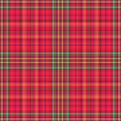 fabric plaid scottish tartan cloth.  retro scotland.