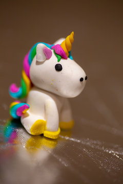 Polymer clay unicorn